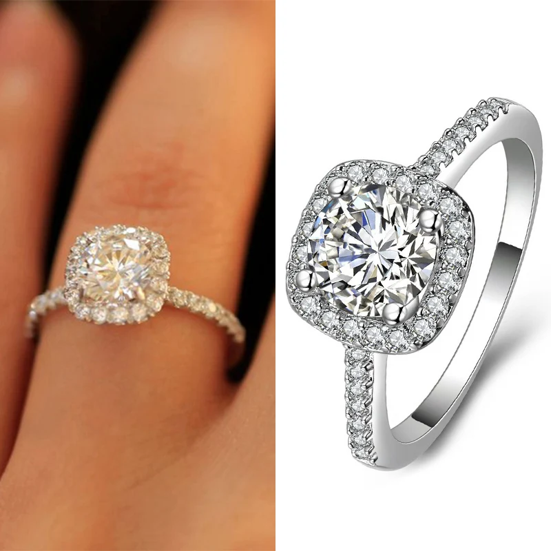 Wholesale Temperament Cube Crystal Rings Wedding White Rhinestone Ring Elegant Jewelry For Womens Fashion Free Shipping 2020 New
Wholesale Temperament Cube Crystal Rings Wedding White Rhinestone Ring Elegant Jewelry For Womens Fashion Free Shipping 2020 New