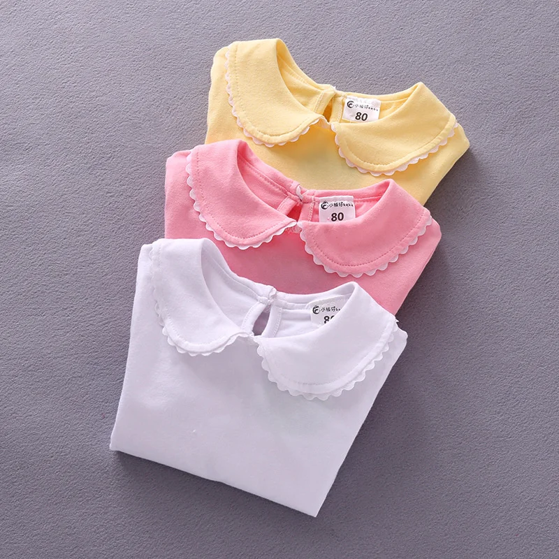 2021 Autumn New Children's Wear Girls Bow Long Sleeve Bottomed Shirt Cute Doll Collar Lapel Long Sleeve T-shirt 1028 03
2021 Autumn New Children's Wear Girls Bow Long Sleeve Bottomed Shirt Cute Doll Collar Lapel Long Sleeve T-shirt 1028 03