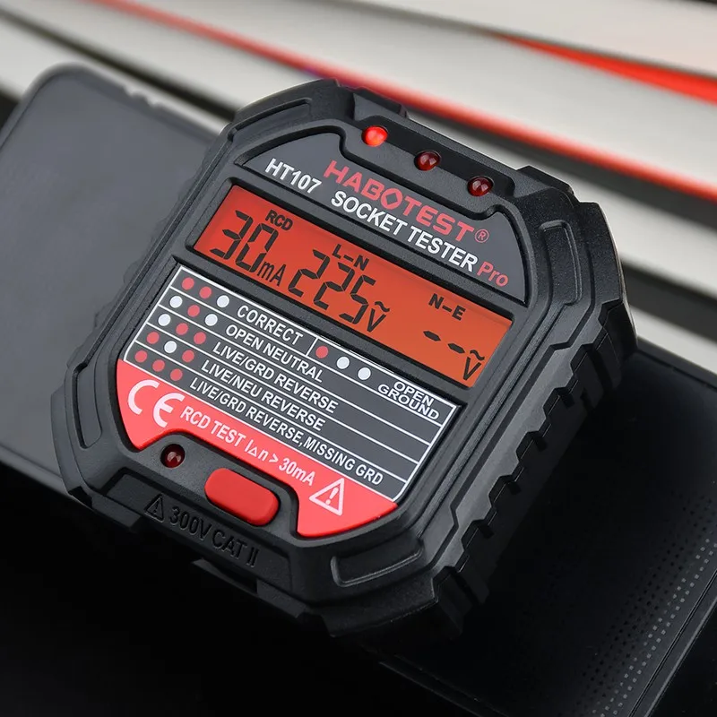 Socket Outlet Tester Voltage Detector Electric Circuit Breaker Finder Ground Zero Line US EU UK Plug Polarity Phase Check
Socket Outlet Tester Voltage Detector Electric Circuit Breaker Finder Ground Zero Line US EU UK Plug Polarity Phase Check