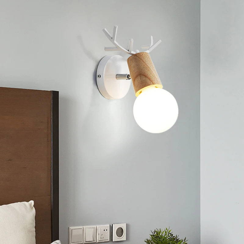 Nordic antler wall lamp simple fashion bedside lamp background wall living room creative wooden corridor stair corridor lamps an
Nordic antler wall lamp simple fashion bedside lamp background wall living room creative wooden corridor stair corridor lamps an