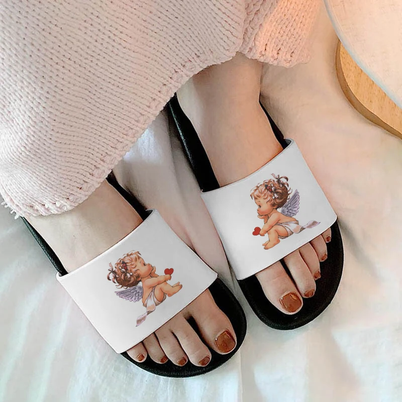 Kawaii Angel Pattern Indoor Slippers Flat beach Flip Flops Home Female Slides Sandals Non-slip Women Shoes Plus Size 41
Kawaii Angel Pattern Indoor Slippers Flat beach Flip Flops Home Female Slides Sandals Non-slip Women Shoes Plus Size 41