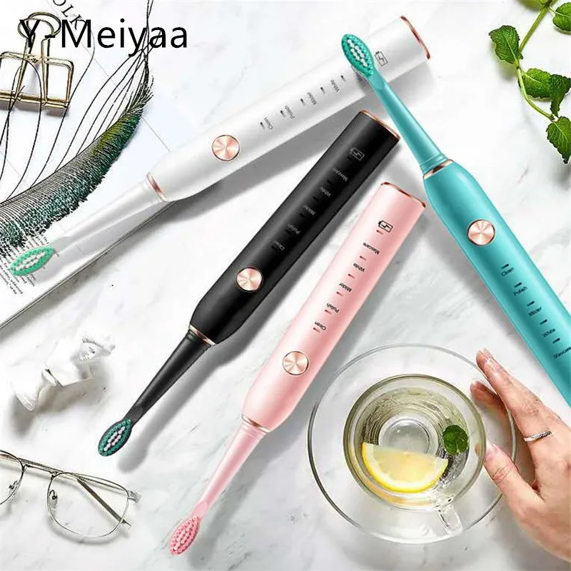 USB Rechargeable Sonic Electric Toothbrush 5 Modes Ultrasonic Automatic Brush Timer Waterproof Dental Brush Teeth Whitening 30#
USB Rechargeable Sonic Electric Toothbrush 5 Modes Ultrasonic Automatic Brush Timer Waterproof Dental Brush Teeth Whitening 30#