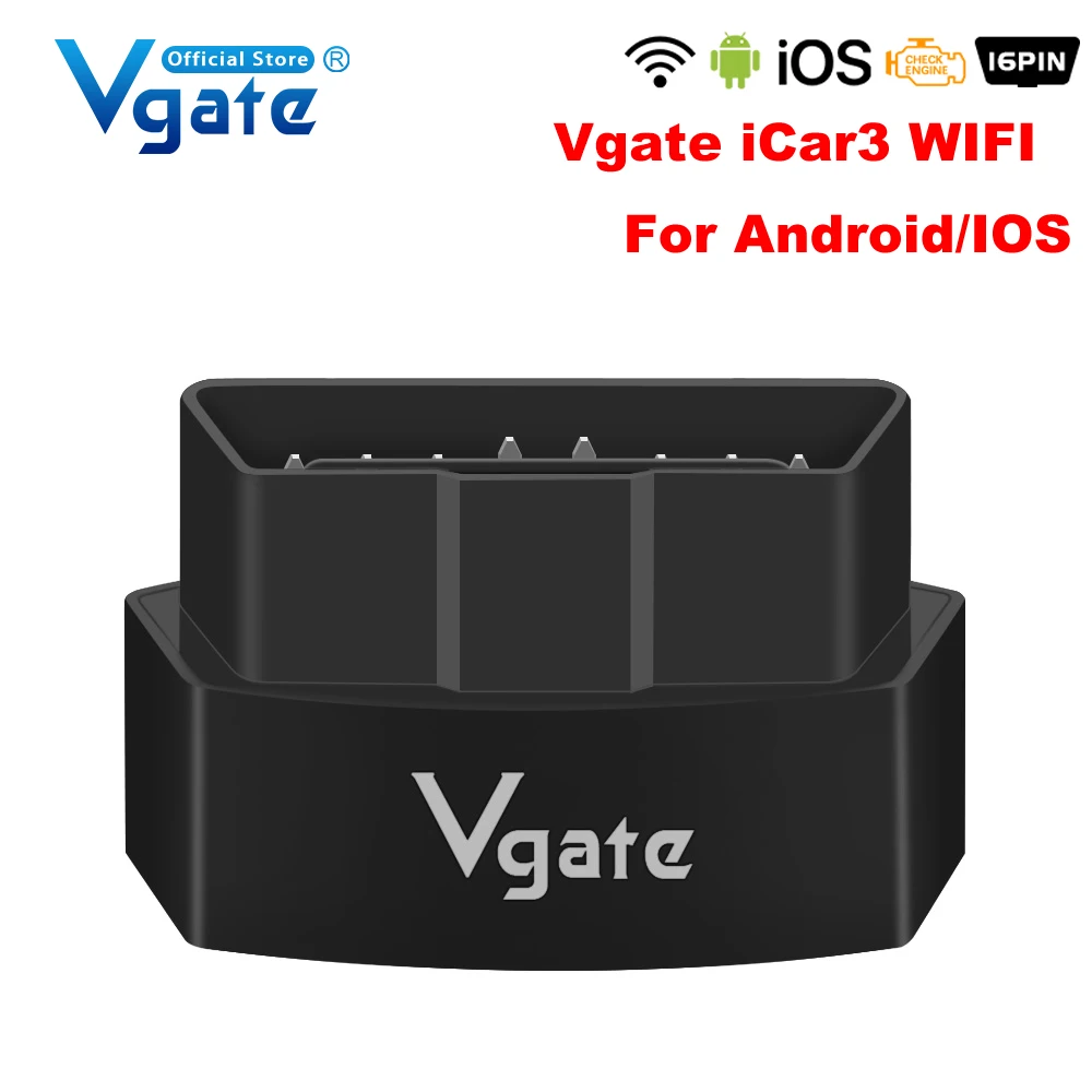 Vgate iCar 3 Code Reader ELM327 V2.1 WiFi Diagnostic Tool Support OBD2 Protocol Car ELM327 Scanner WiFi iCar3 for iOS/Android
Vgate iCar 3 Code Reader ELM327 V2.1 WiFi Diagnostic Tool Support OBD2 Protocol Car ELM327 Scanner WiFi iCar3 for iOS/Android