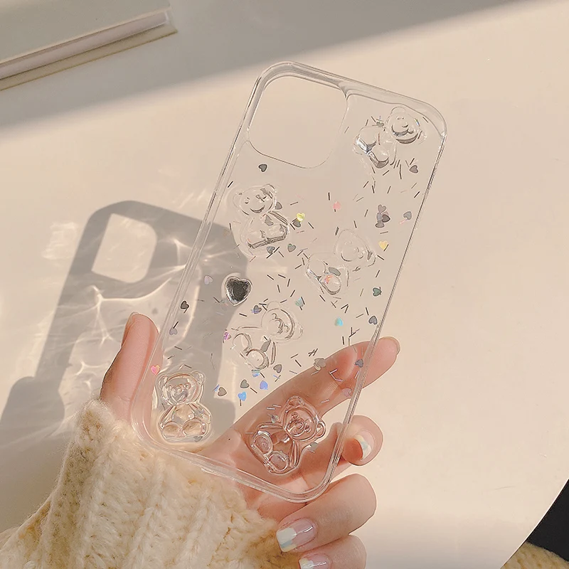Cute cartoon 3D bear glitter phone Case For iphone 12 12Pro Max 11 11Pro X XR XS Max 7 8 Plus SE 2020 soft silicone case cover
Cute cartoon 3D bear glitter phone Case For iphone 12 12Pro Max 11 11Pro X XR XS Max 7 8 Plus SE 2020 soft silicone case cover