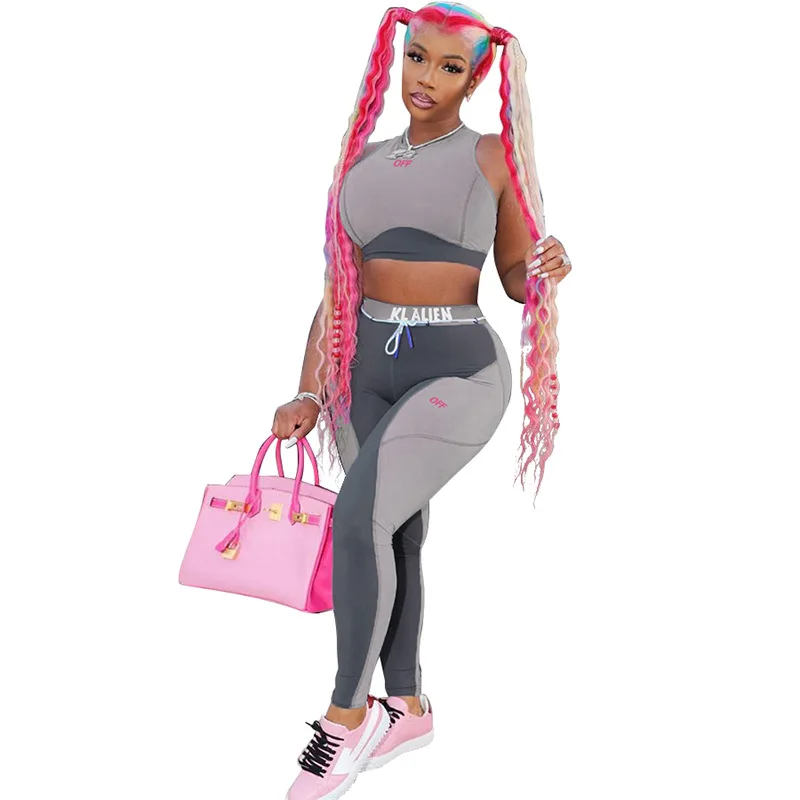 92S1738700 Summer fashion, leisure and slim fit, new print, contrast, high waist and hip sports fitness suit, two piece set
92S1738700 Summer fashion, leisure and slim fit, new print, contrast, high waist and hip sports fitness suit, two piece set