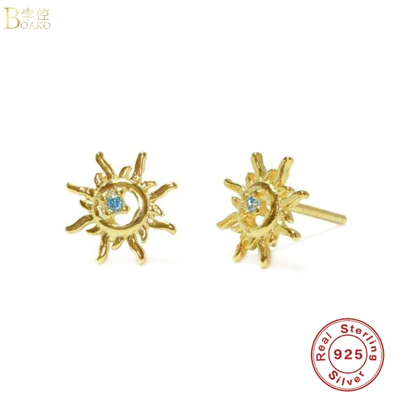 BOAKO Hollow Sun Earrings 2020 Trend Joyero Silver 925 Jewelry Stud Earrings Girl Earring Piercing Ear Cuff #19
BOAKO Hollow Sun Earrings 2020 Trend Joyero Silver 925 Jewelry Stud Earrings Girl Earring Piercing Ear Cuff #19