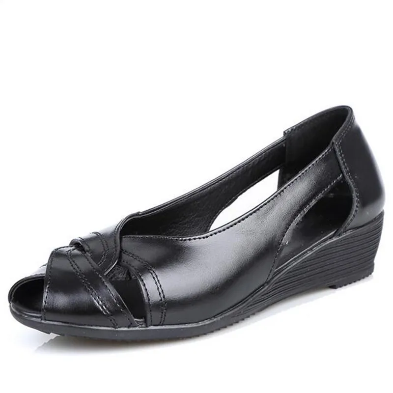 Promotional Genuine Leather Sandals Women Casual Sandals 2021 Summer Fish Mouth Shoes Comfort Soft Sole Ladies Wedges Flat Shoes
Promotional Genuine Leather Sandals Women Casual Sandals 2021 Summer Fish Mouth Shoes Comfort Soft Sole Ladies Wedges Flat Shoes