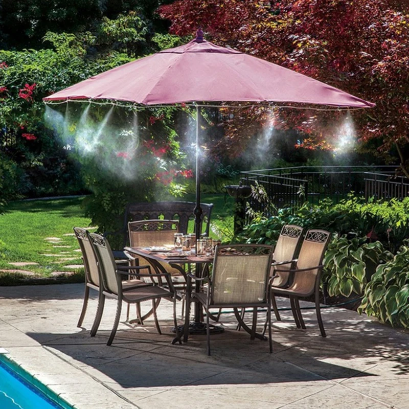 5-20M Automatic Water Misting Spray Cooling System Brass Nozzle Wet Fog Garden Nebulizer Summer Sprinkler Water Cooling Sprayer
5-20M Automatic Water Misting Spray Cooling System Brass Nozzle Wet Fog Garden Nebulizer Summer Sprinkler Water Cooling Sprayer