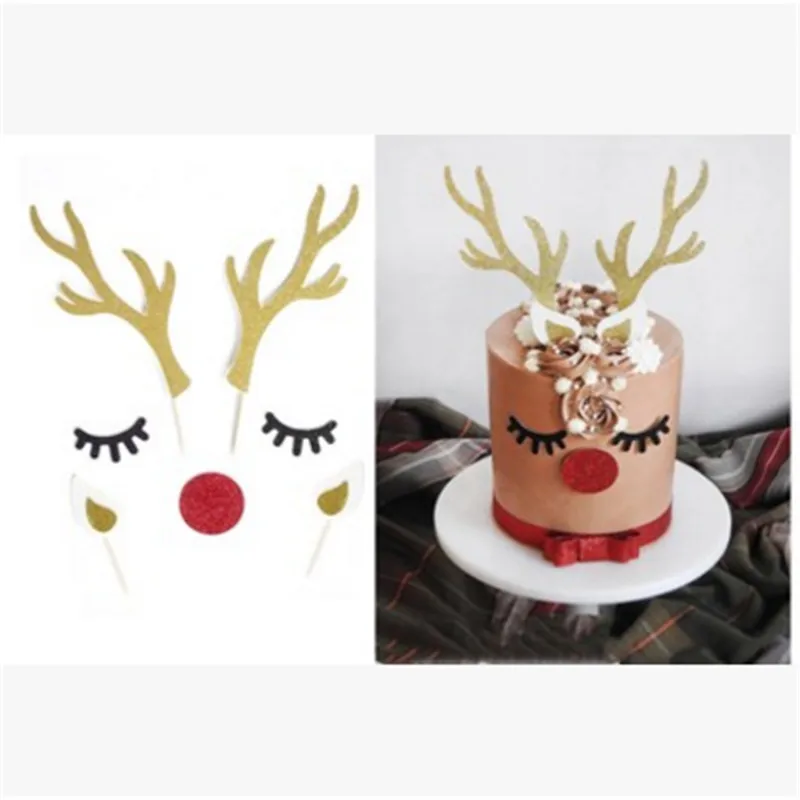 Christmas Ornament Deer Cake Topper Snowflake Cakecup Topper Christmas Baking Decoration Christmas Decoration for Home Navidad-S
Christmas Ornament Deer Cake Topper Snowflake Cakecup Topper Christmas Baking Decoration Christmas Decoration for Home Navidad-S