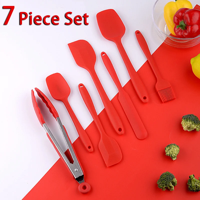 7 Piece Silicone Spatula Set Non-Stick Heat-Resistant Spatulas Turner for Cooking Baking Mixing Baking Tools salad Cake spatula
7 Piece Silicone Spatula Set Non-Stick Heat-Resistant Spatulas Turner for Cooking Baking Mixing Baking Tools salad Cake spatula