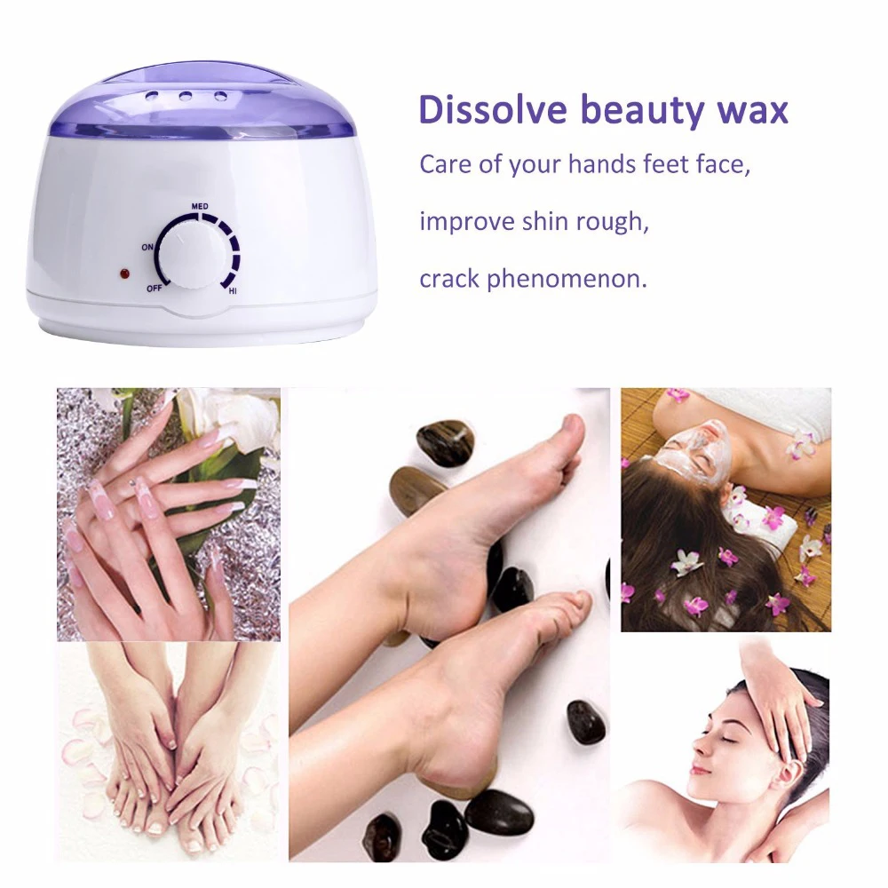 

Wax Warmer Heater Set Hair Removal Paraffin Wax-melt Machine Waxing Kit 200g Wax Beans Depilatory 10 Wood Sticks Calentador