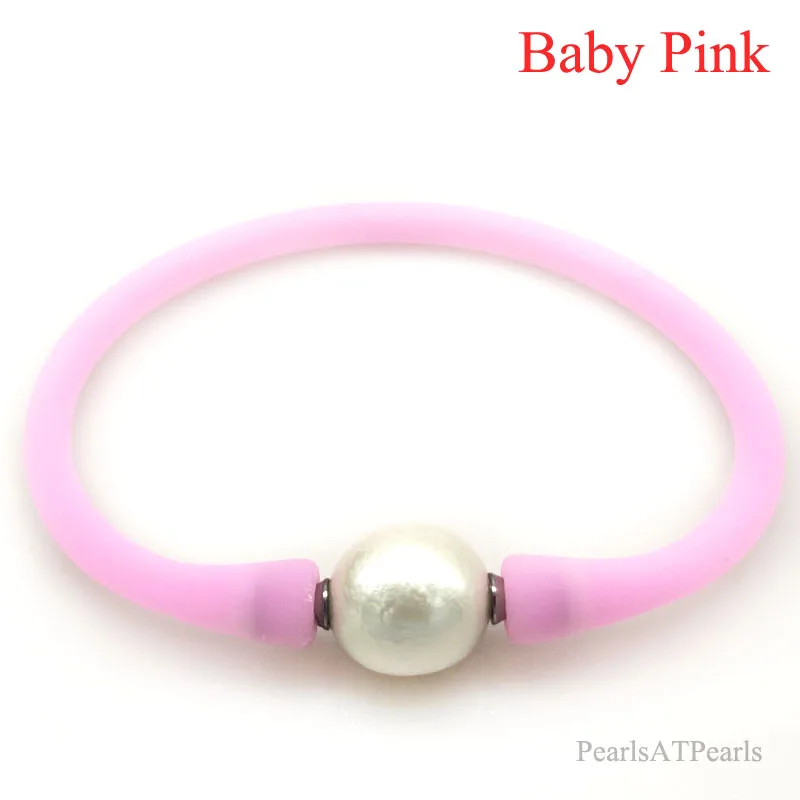 6.5 inches 10-11mm One AA Natural Round Pearl Baby Pink Elastic Rubber Silicone Bracelet
6.5 inches 10-11mm One AA Natural Round Pearl Baby Pink Elastic Rubber Silicone Bracelet