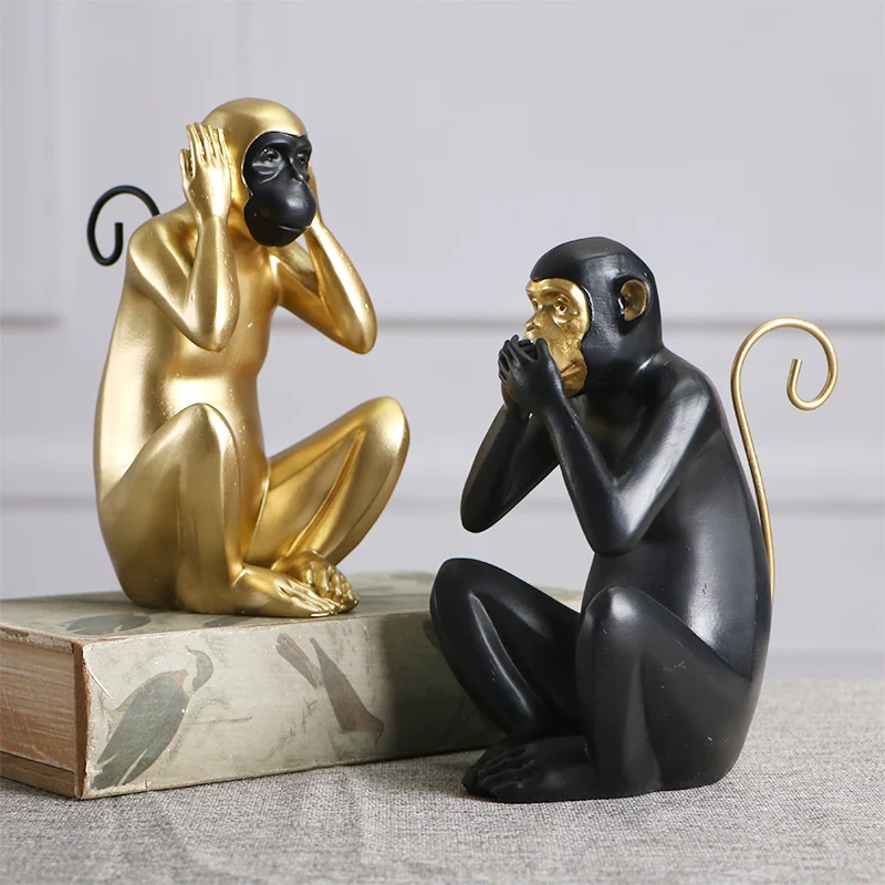 FUNNY MONKEY RESIN HOME DECORATION CRAFTS CREATIVE MONKEY STATUE ANIMAL RESIN SCULPTURES
FUNNY MONKEY RESIN HOME DECORATION CRAFTS CREATIVE MONKEY STATUE ANIMAL RESIN SCULPTURES