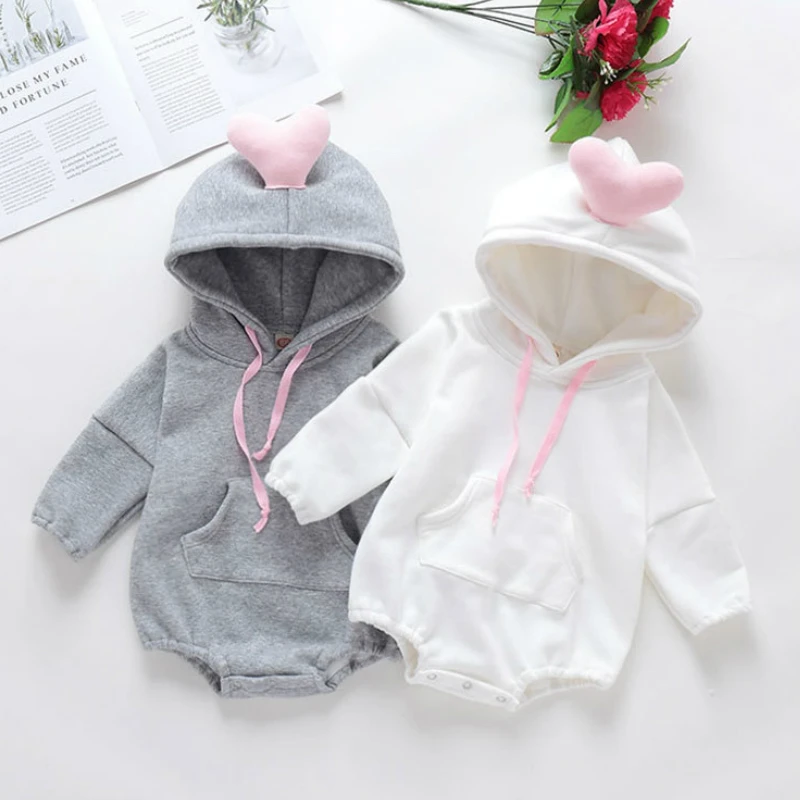 Fashion Newborn Baby Romper Winter Thick Warm Jumpsuit Baby Girls Outerwear Infant Clothes Cute 3D Heart Toddler Hoddies Rompers
Fashion Newborn Baby Romper Winter Thick Warm Jumpsuit Baby Girls Outerwear Infant Clothes Cute 3D Heart Toddler Hoddies Rompers