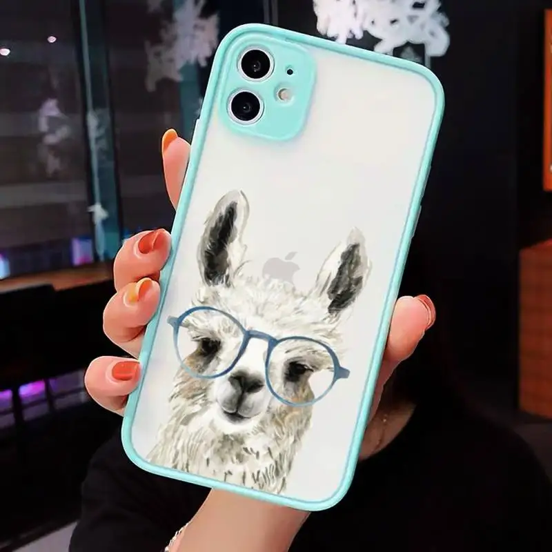Llama Alpaca cute cartoon luxury Phone Cases shell matte transparent For iphone 7 8 11 12 plus mini x xs xr pro max cover
Llama Alpaca cute cartoon luxury Phone Cases shell matte transparent For iphone 7 8 11 12 plus mini x xs xr pro max cover