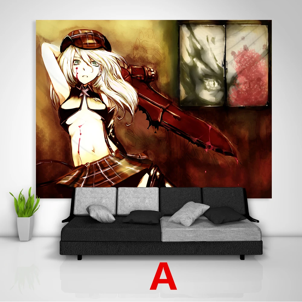 GOD EATER Alisa Ilyinichna Omela Tapestry Art Wall Hanging Sofa Table Bed Cover Home Decor Dorm Gift | Дом и сад