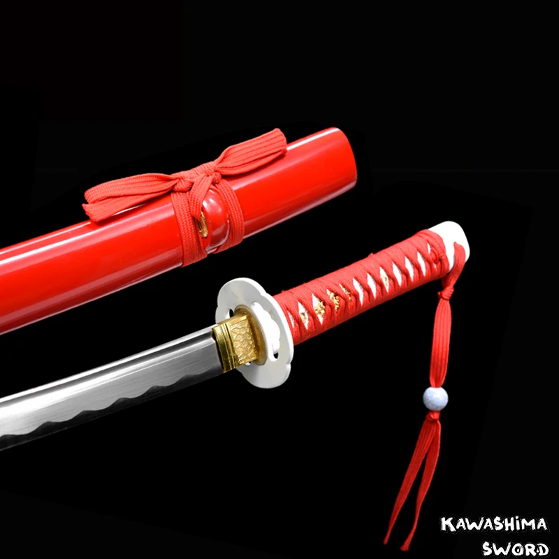 Real Sword Sets Forged1045 Steel Wooden Red Paint Sheath Sharp Blade-Decorative Swords With Display Stand Katana Wakizashi Tanto
Real Sword Sets Forged1045 Steel Wooden Red Paint Sheath Sharp Blade-Decorative Swords With Display Stand Katana Wakizashi Tanto