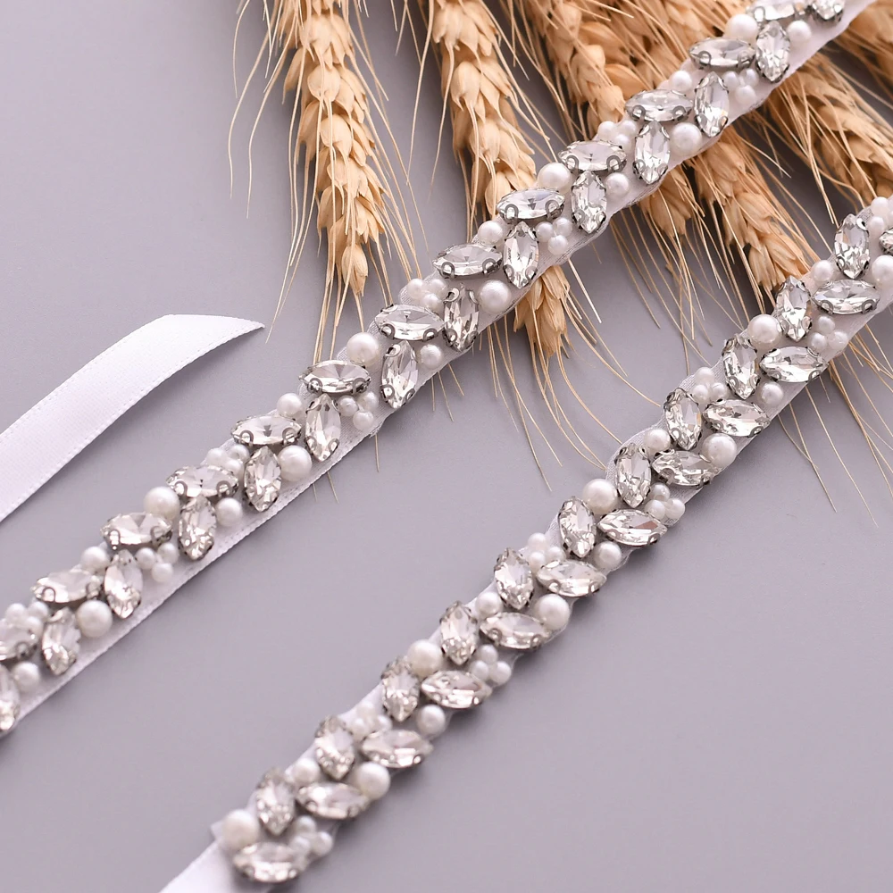 S383 Pearl Bridal Belt Wedding Accessories Strap for Dresses Rhinestones Girl Party Prom Dress Jewelry Sash Wholesale Belts
S383 Pearl Bridal Belt Wedding Accessories Strap for Dresses Rhinestones Girl Party Prom Dress Jewelry Sash Wholesale Belts