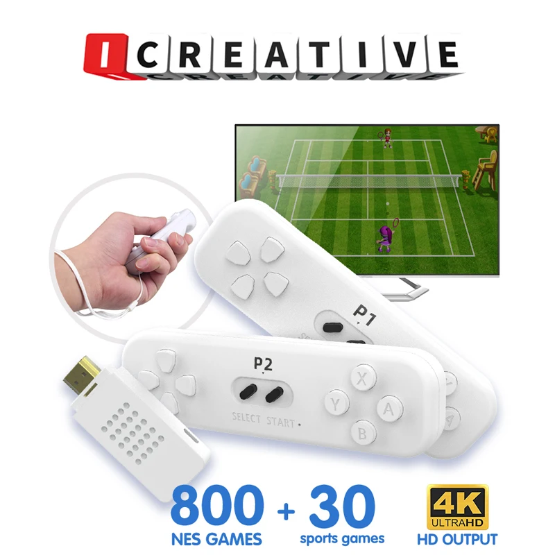 Игровая приставка в ретро стиле с беспроводным контроллером 2,4G, 4k, Классическая игровая консоль с датчиком движения, видеоигра, встроенная ...
Игровая приставка в ретро стиле с беспроводным контроллером 2,4G, 4k, Классическая игровая консоль с датчиком движения, видеоигра, встроенная ...