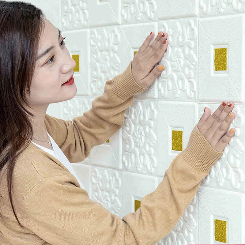 70*70cm 3D Ceiling Wall Stickers Soundproof Self-Adhesive Roof sticker TV background Decorative for living Bedroom Foam Wallpape
70*70cm 3D Ceiling Wall Stickers Soundproof Self-Adhesive Roof sticker TV background Decorative for living Bedroom Foam Wallpape