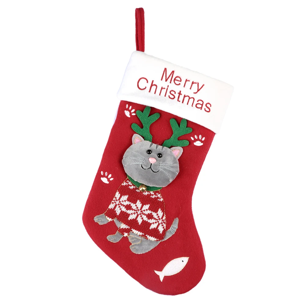 Cute Christmas Classic Hanging Socks Children Candy Gift Packing Bag Dog Cat Pattern Tree Hanging Holiday Decoration
Cute Christmas Classic Hanging Socks Children Candy Gift Packing Bag Dog Cat Pattern Tree Hanging Holiday Decoration