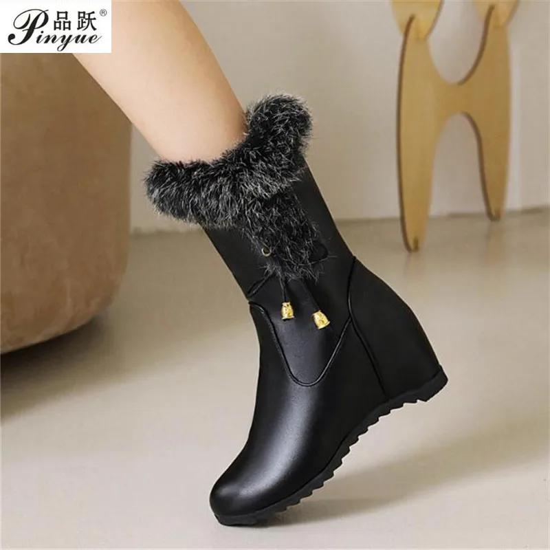 Winter Women Shoes Ladies Mid Calf Boots High Tube Classic Thick Fleece Models Snow Boots Muje Plus Size 34-43
Winter Women Shoes Ladies Mid Calf Boots High Tube Classic Thick Fleece Models Snow Boots Muje Plus Size 34-43