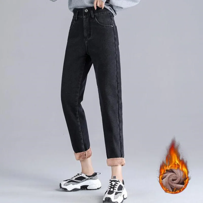Ladies Plus Velvet Super High Waist Skinny Jeans Winter Black Thick Elastic Denim Stretch Ladies Casual Denim Pencil Pants
Ladies Plus Velvet Super High Waist Skinny Jeans Winter Black Thick Elastic Denim Stretch Ladies Casual Denim Pencil Pants