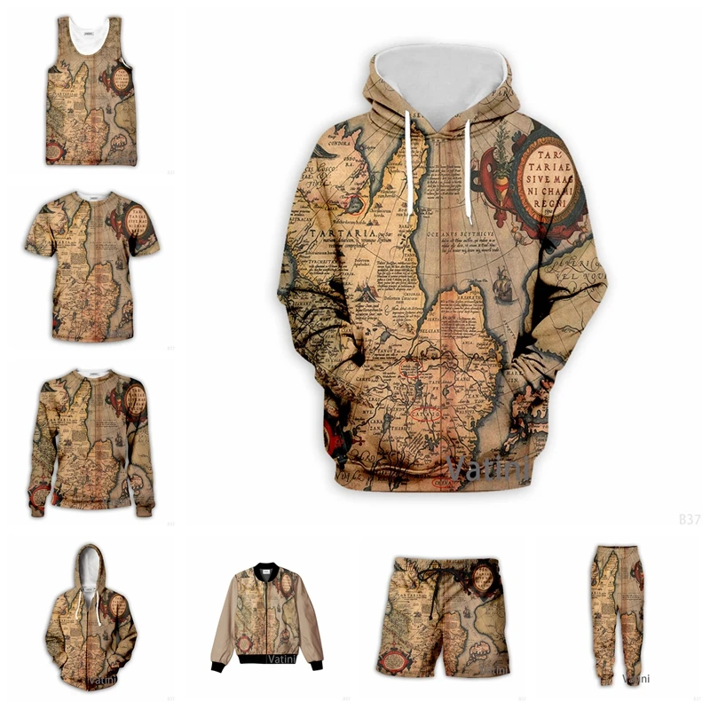 New Fashion Men Women Old World Map 3D Full Print Hoodies Harajuku Zipper Pullover Sweatshirt Unisex Casual Tracksuit F30
New Fashion Men Women Old World Map 3D Full Print Hoodies Harajuku Zipper Pullover Sweatshirt Unisex Casual Tracksuit F30
