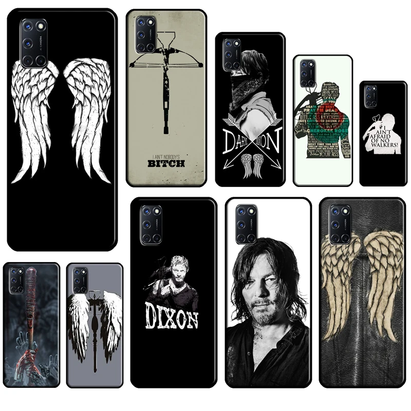 Чехол Daryl Dixon The Ходячие мертвецы крылья для OPPO A5 A9 A31 A53 2020 A1K A3S A5S A83 A91 A93 Find X3 Pro A15 A52