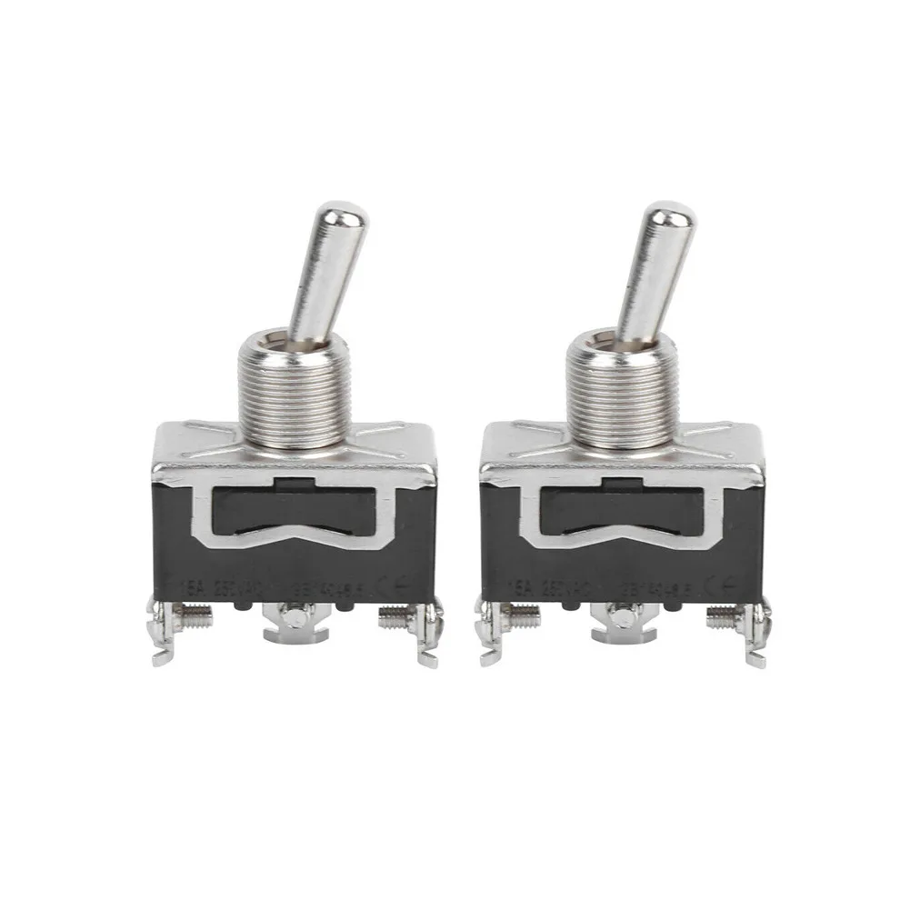 2pcs Toggle Switch ON/ON 2 Position 3 Pin SPDT 3A 2-Way DIY PCB Electrical Waterproof Toggle Switches Screw Feet Polypropylene
2pcs Toggle Switch ON/ON 2 Position 3 Pin SPDT 3A 2-Way DIY PCB Electrical Waterproof Toggle Switches Screw Feet Polypropylene