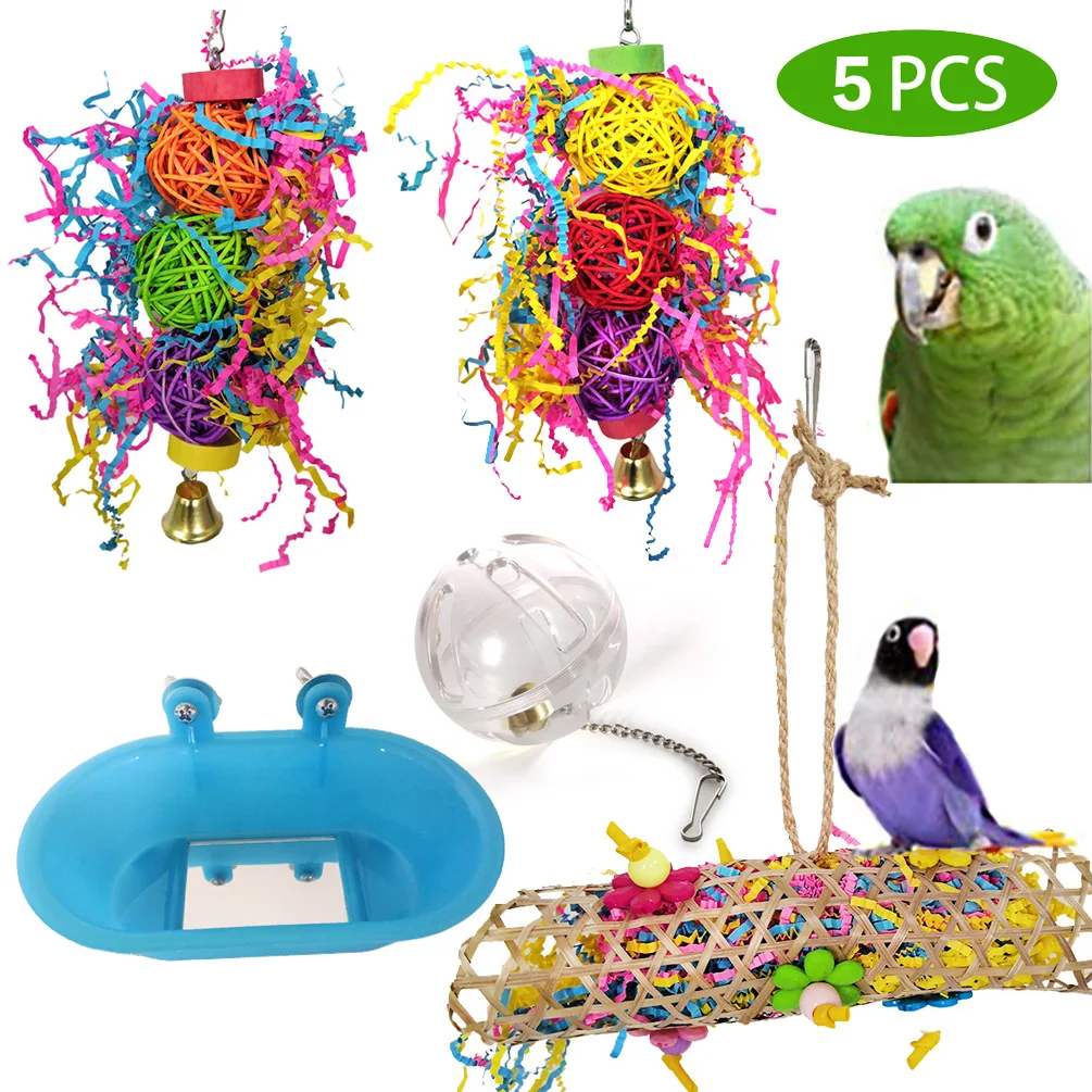 Parrot Chew Toys Bird Toy Brushed Sepak Takraw String Pulling Foraging Ball Bath 5-Piece Set PBH200017
Parrot Chew Toys Bird Toy Brushed Sepak Takraw String Pulling Foraging Ball Bath 5-Piece Set PBH200017
