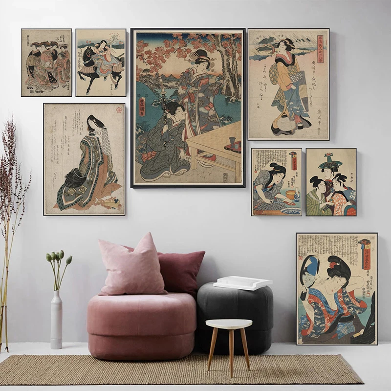 Japanese Ukiyo-e Canvas Painting Posters and Printing Decorative Painting Art Wall Pictures for Home Living Room Decoration
Japanese Ukiyo-e Canvas Painting Posters and Printing Decorative Painting Art Wall Pictures for Home Living Room Decoration