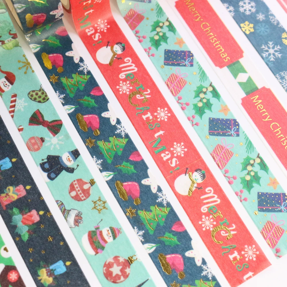 Domikee gold foil cartoon Christmas washi tapes lot diary greeting card gift packing craft decorative DIY masking tapes 9rolls
Domikee gold foil cartoon Christmas washi tapes lot diary greeting card gift packing craft decorative DIY masking tapes 9rolls