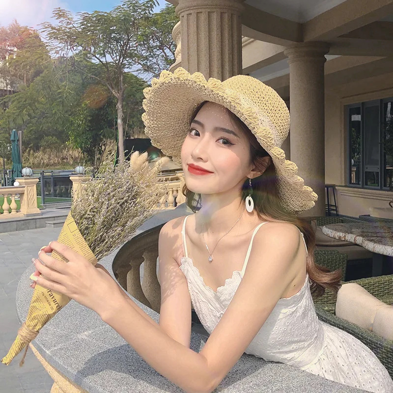 Summer Fashion Women Big Brim Straw Hat Lady Summer Sun Hat Visor Panama Style Bucket Cap Beach Hat Outdoor Girl Lace Gorros
Summer Fashion Women Big Brim Straw Hat Lady Summer Sun Hat Visor Panama Style Bucket Cap Beach Hat Outdoor Girl Lace Gorros