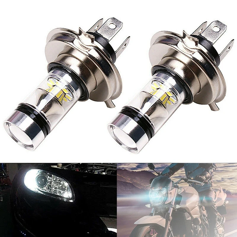 2 Pcs H4 9003 HB2 LED Motorcycle Headlight Bulbs HID Hi&Low Beam 6500K White Power
2 Pcs H4 9003 HB2 LED Motorcycle Headlight Bulbs HID Hi&Low Beam 6500K White Power
