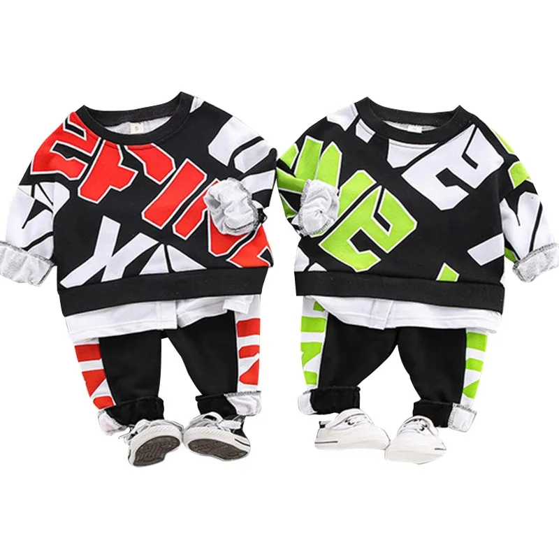 Boys Letters 2 Piece Set Baby Fashion Clothing Round Neck Pullover Tops And Pants Kids Clothes Children Sport Outifts 1-4 Years
Boys Letters 2 Piece Set Baby Fashion Clothing Round Neck Pullover Tops And Pants Kids Clothes Children Sport Outifts 1-4 Years