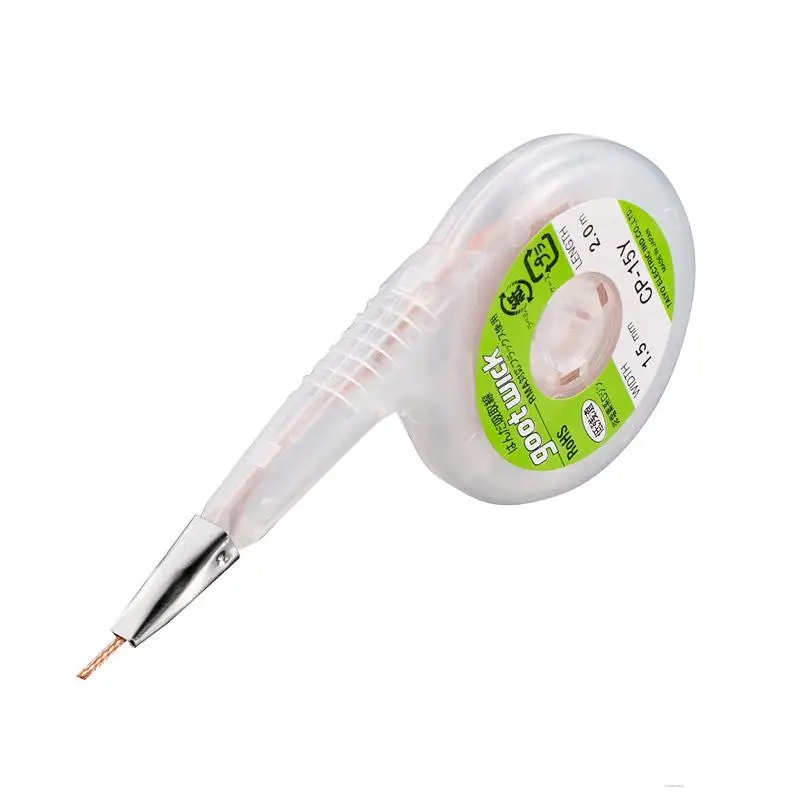 Фитиль для пайки Goot, внешний фитиль для пайки, Аксессуары для пайки из нержавеющей стали
Фитиль для пайки Goot, внешний фитиль для пайки, Аксессуары для пайки из нержавеющей стали