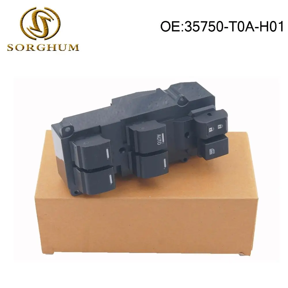 Front Left Driver Side Power Window Control Switch 35750-T0A-H01 For Honda CRV 2012-2015
Front Left Driver Side Power Window Control Switch 35750-T0A-H01 For Honda CRV 2012-2015
