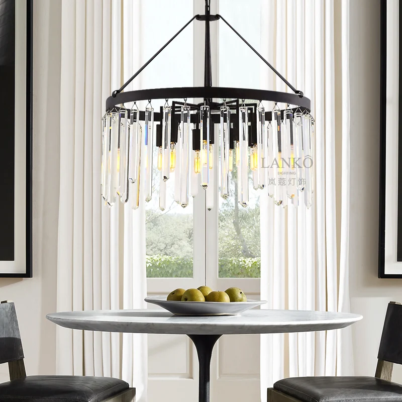 Postmodern simple retro crystal chandelier living room bedroom clothing store chandelier
Postmodern simple retro crystal chandelier living room bedroom clothing store chandelier