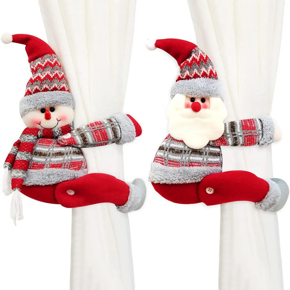 2pc Santa Claus Snowman Curtain Buckle Frame Fasteners Doll Wine Bottle Christmas Ornaments Curtains for Living Room Home Window
2pc Santa Claus Snowman Curtain Buckle Frame Fasteners Doll Wine Bottle Christmas Ornaments Curtains for Living Room Home Window