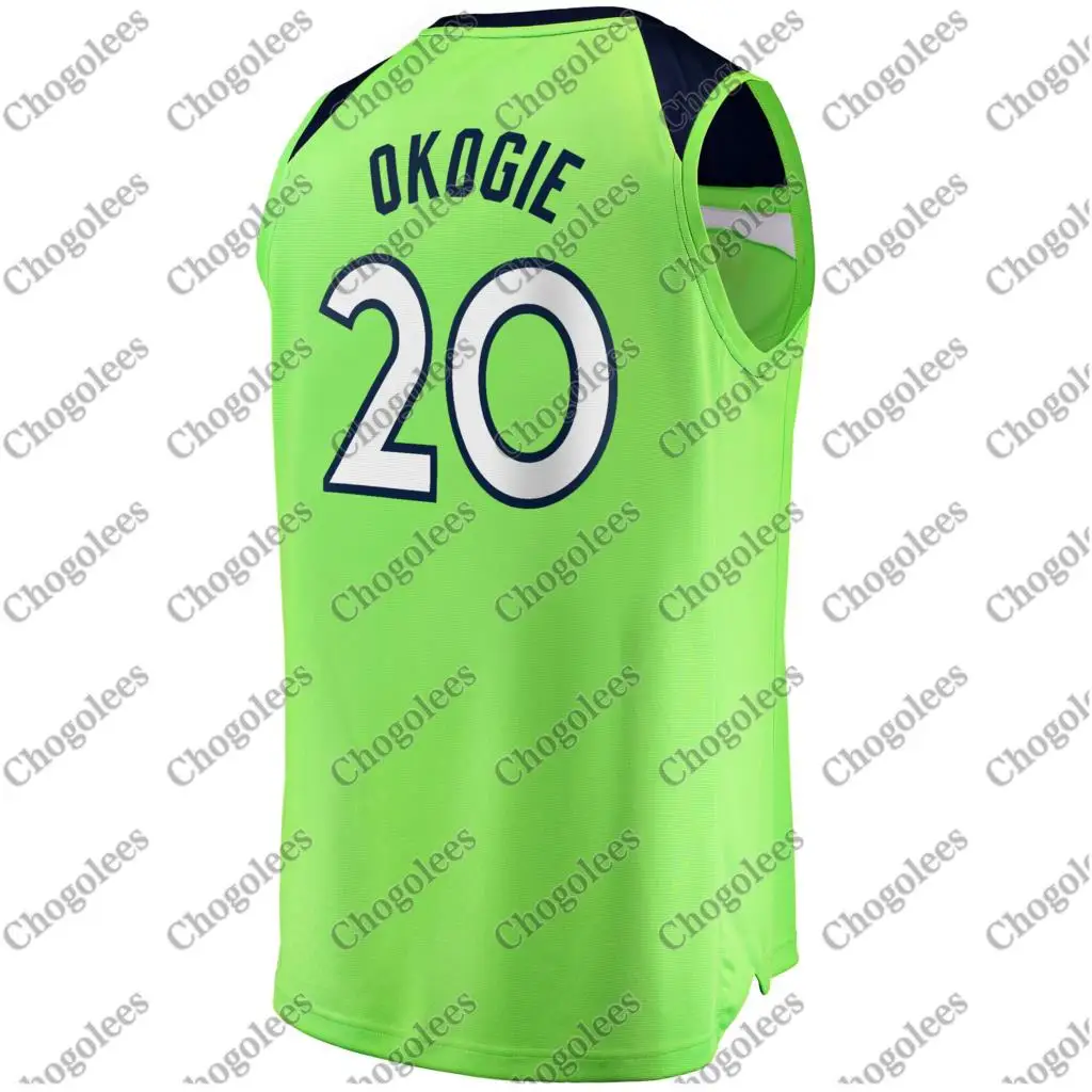 Men Basketball Jersey Josh Okogie Minnesota Branded Fast Break Player Jersey Statement Edition Green 
Men Basketball Jersey Josh Okogie Minnesota Branded Fast Break Player Jersey Statement Edition Green