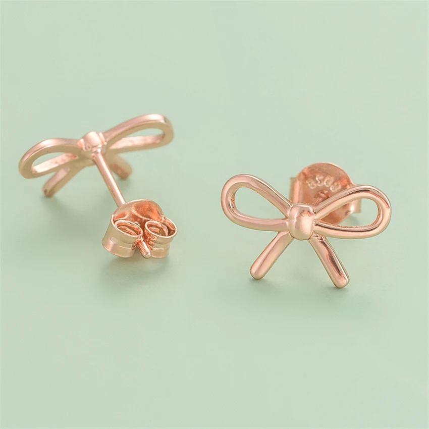 Women's Stud Earrings 925 Sterling Silver Sweet Romantic Bowknot Shape Luxury Brand Girlfriend Birthday Gift Classic
Women's Stud Earrings 925 Sterling Silver Sweet Romantic Bowknot Shape Luxury Brand Girlfriend Birthday Gift Classic