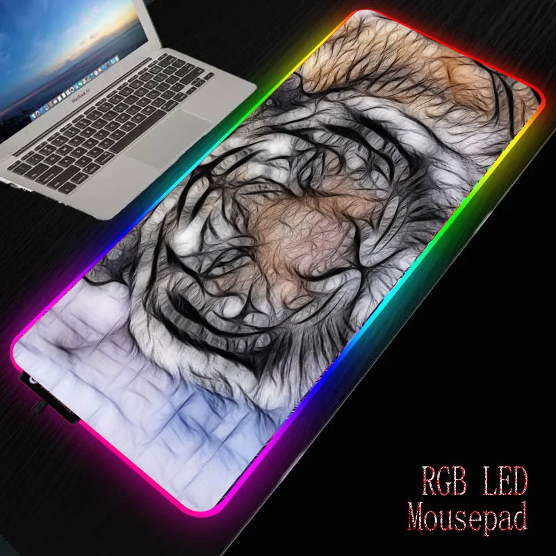MRGBEST Animal Tiger RGB Large Gamer Big Mouse Pad Mat Computer Mice pads LED Backlight XXL XL L M Keyboard Desk Mat
MRGBEST Animal Tiger RGB Large Gamer Big Mouse Pad Mat Computer Mice pads LED Backlight XXL XL L M Keyboard Desk Mat