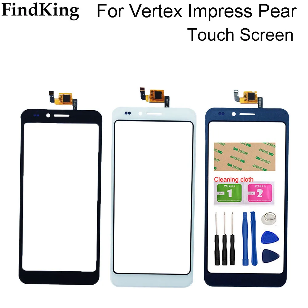Сенсорный экран для Vertex Impress Pear сенсорный дигитайзер панель датчик объектива