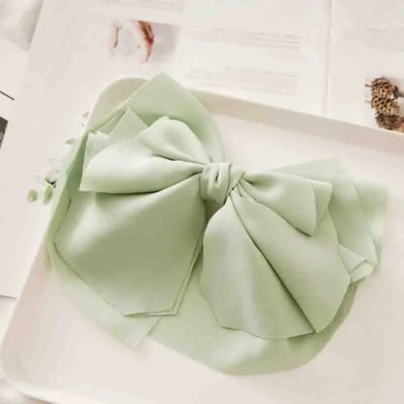 2020 New 8 Colors Macaroon Large Beautiful Silk Bow Barrette Hair Clips Women Hair Accessories Girls Big Bowknot Hairclips
2020 New 8 Colors Macaroon Large Beautiful Silk Bow Barrette Hair Clips Women Hair Accessories Girls Big Bowknot Hairclips