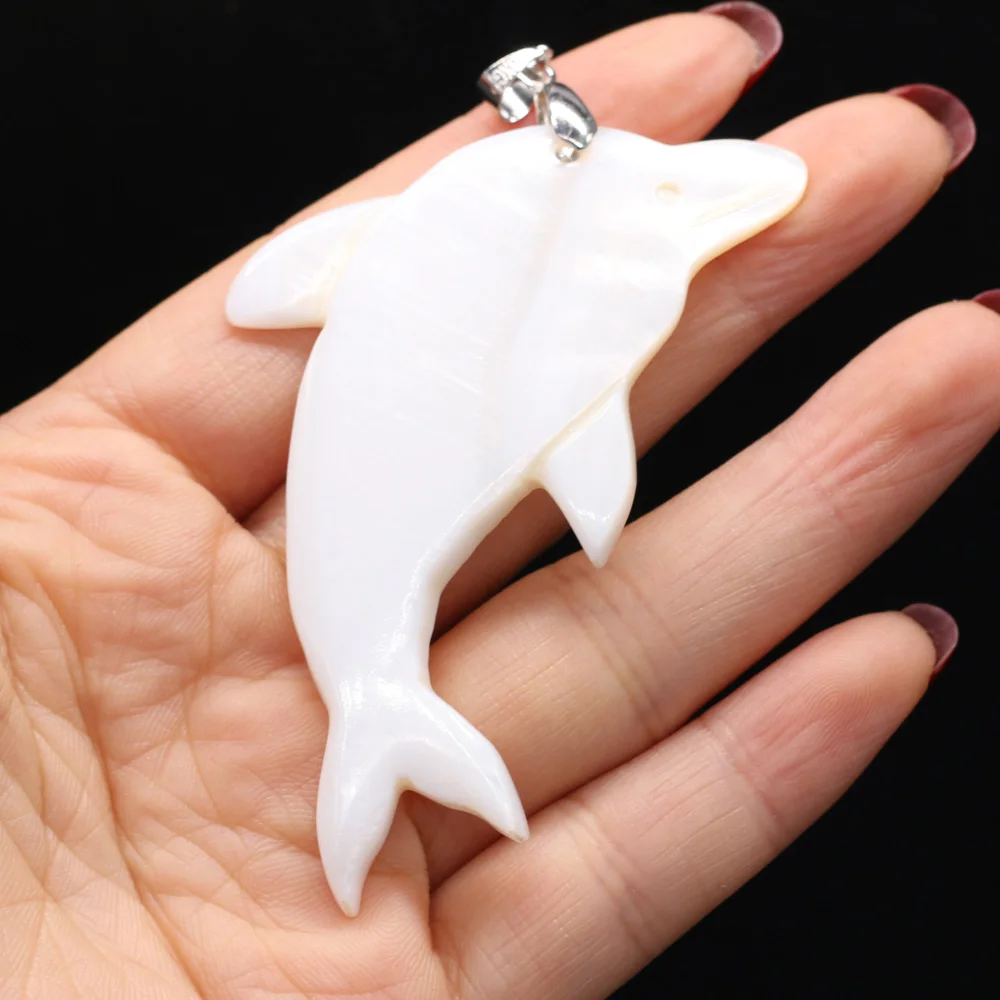 Natural Shell Pendant Exquisite Dolphin-Shaped For Jewelry Making Charms DIY Necklace Bracelet Anklet Accessory
Natural Shell Pendant Exquisite Dolphin-Shaped For Jewelry Making Charms DIY Necklace Bracelet Anklet Accessory