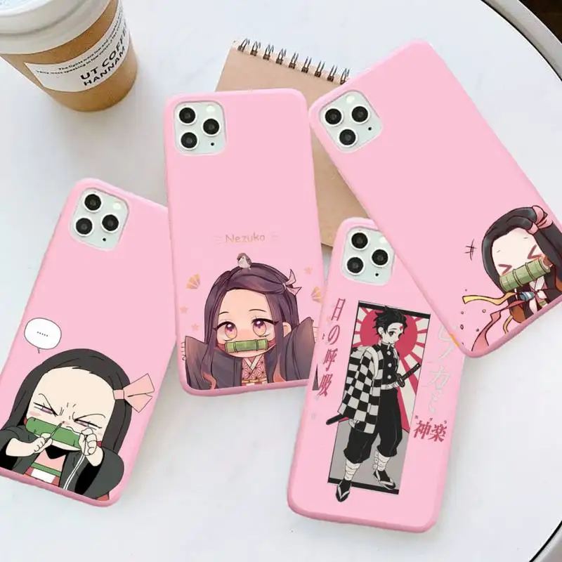 Demon Slayer cute Phone Case Pink Candy Color for iPhone 6 7 8 11 12 s mini pro X XS XR MAX Plus
Demon Slayer cute Phone Case Pink Candy Color for iPhone 6 7 8 11 12 s mini pro X XS XR MAX Plus