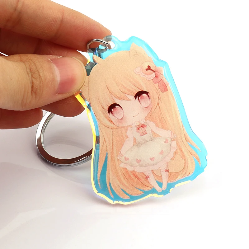 Wholesale VOGRACE cheap OEM design custom acrylic rainbow keychain hot sale transparent clear colorful epoxy charms as gift
Wholesale VOGRACE cheap OEM design custom acrylic rainbow keychain hot sale transparent clear colorful epoxy charms as gift