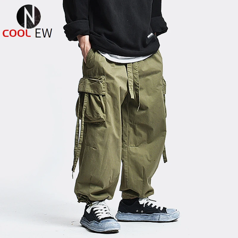 Multi-Pocket Cargo Pants Mens Safari Style Ribbon Jogger Baggy Solid Color Casual Trousers Men
Multi-Pocket Cargo Pants Mens Safari Style Ribbon Jogger Baggy Solid Color Casual Trousers Men