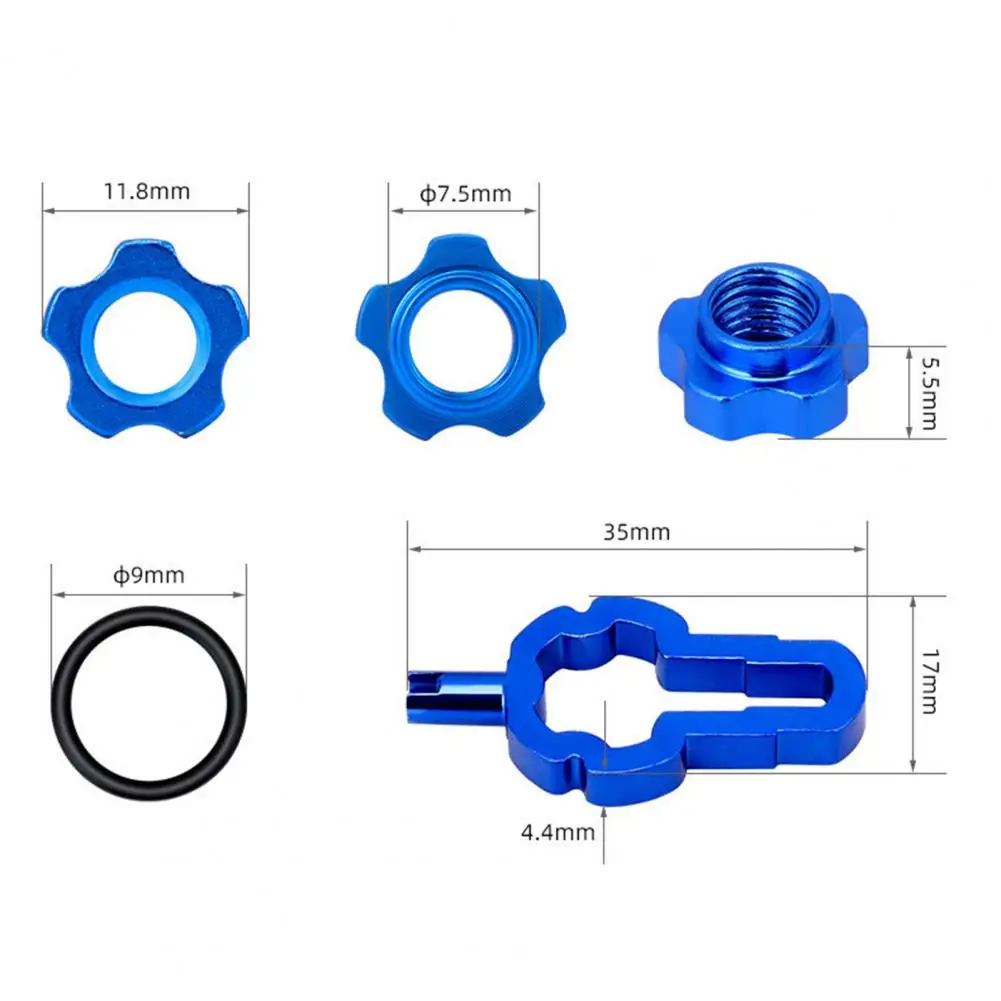 Valve Rim Conversion Nut Set CNC Craftsmanship with Installation Wrench for Bike
Valve Rim Conversion Nut Set CNC Craftsmanship with Installation Wrench for Bike